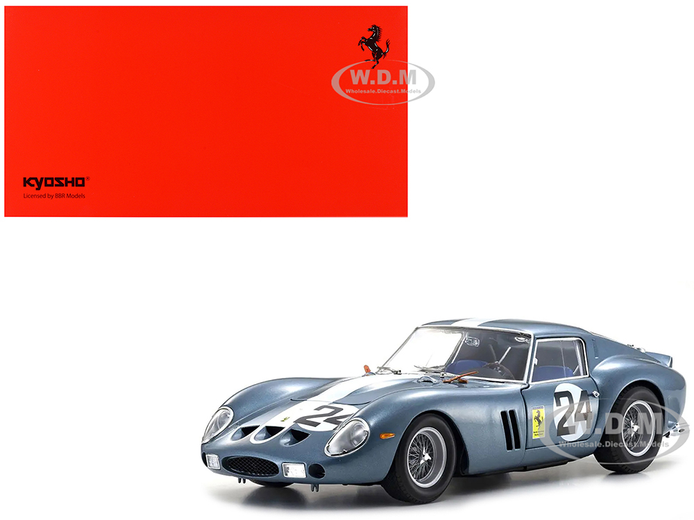 Ferrari 250 GTO #24 Phil Hill - Olivier Gendebien 2nd Place Sebring 12 Hours (1962) 1/18 Diecast Model Car by Kyosho