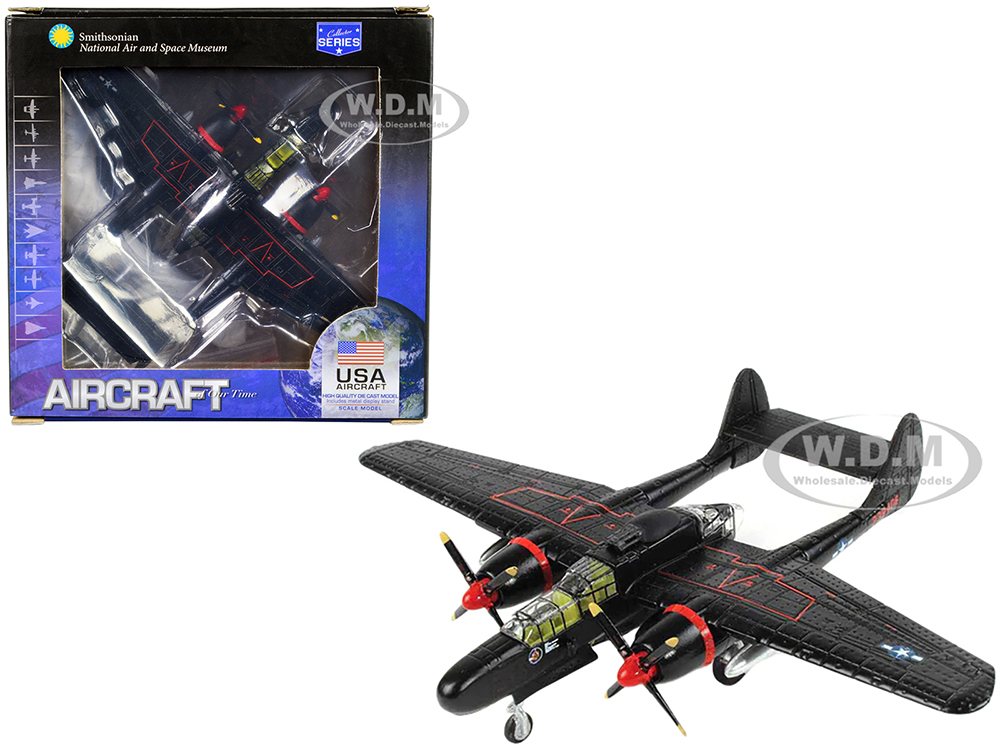 Northrop P-61B Black Widow Fighter Aircraft Lady in the Dark Maj. Lee Kendall 548th NFS (1945) Smithsonian National Air and Space Museum Collector Series 1/144 Diecast Model by Air Force 1