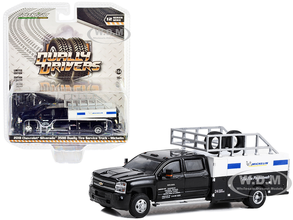 2018 Chevrolet Silverado 3500 Dually Tire Service Truck Black 
