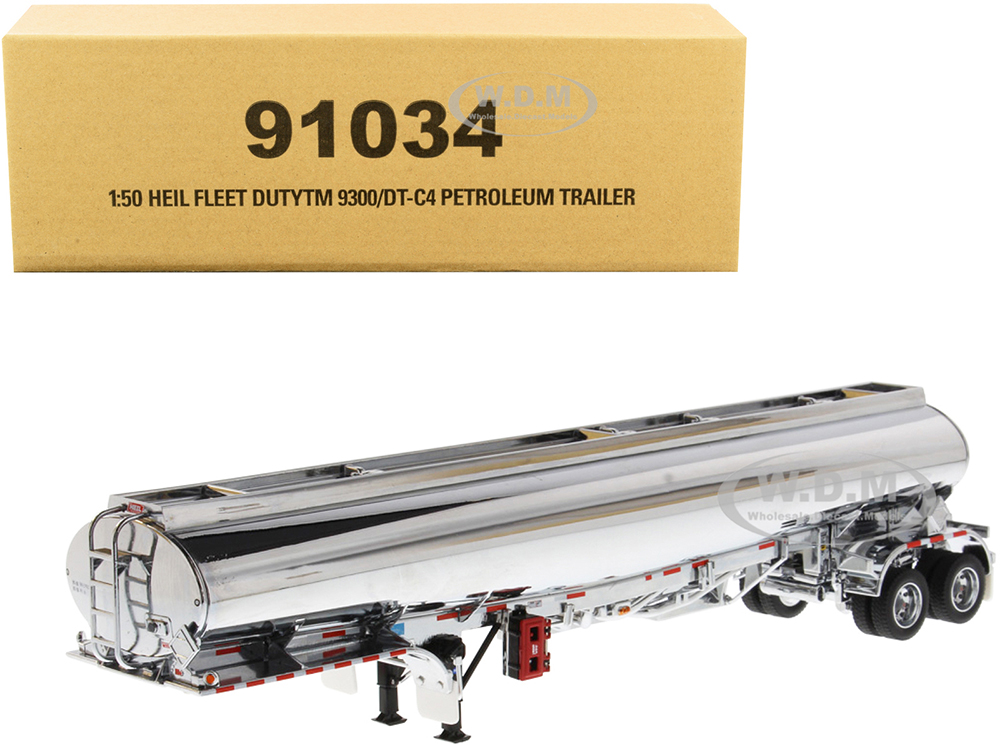 Heil Fleet Duty TM 9300/DT-C4 Petroleum Tanker Trailer Chrome 