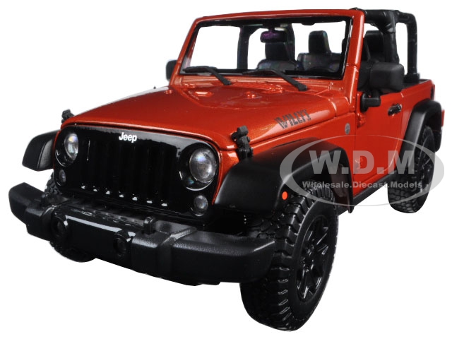 2014 Jeep Wrangler Willys Copper 1/18 Diecast Model Car By Maisto