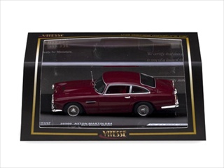 Aston Martin Db4 Dark Metallic Maroon 1/43 Diecast Model Car By Vitesse