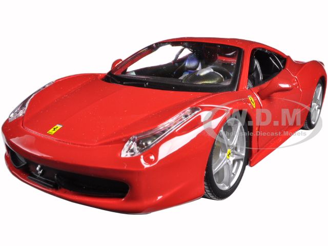 Ferrari 458 Italia Red 1/24 Diecast Model Car By Bburago