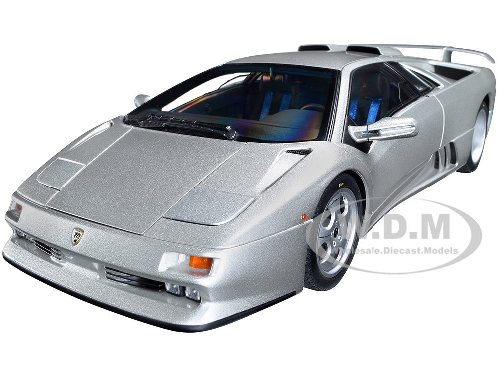 Lamborghini Diablo SE30 Jota Titanio Silver Metallic 1/18 Model Car by Autoart