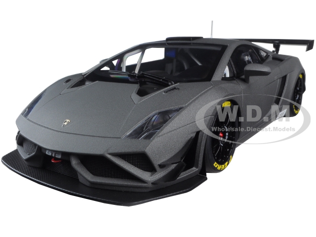 Image of Lamborghini Gallardo GT3 FL2 2013 Matt Grey 1/18 Model Car by Autoart