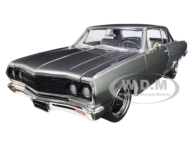 1965 Chevrolet Chevelle "the Anvil" Metallic Gray Limited Edition To 384 Pieces Worldwide 1/18 Diecast Model Car By Acme