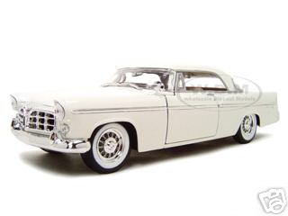 1956 Chrysler 300B Diecast Model White 1/18 Die Cast Car By Maisto