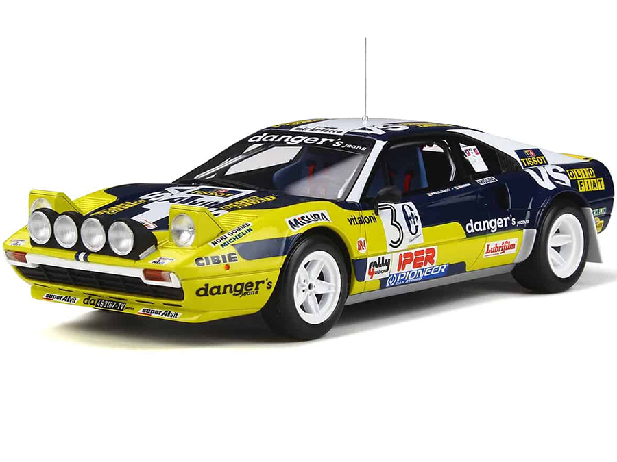 Image of Ferrari 308 GTB Group 4 3 Mauro Pregliasco Italian Rally 4 Regioni Race (1981) Limited Edition to 1500 pieces Worldwide 1/18 Model Car by Otto Mobile