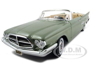 1960 Chrysler 300f Green 1/18 Diecast Car Model By Road Signature