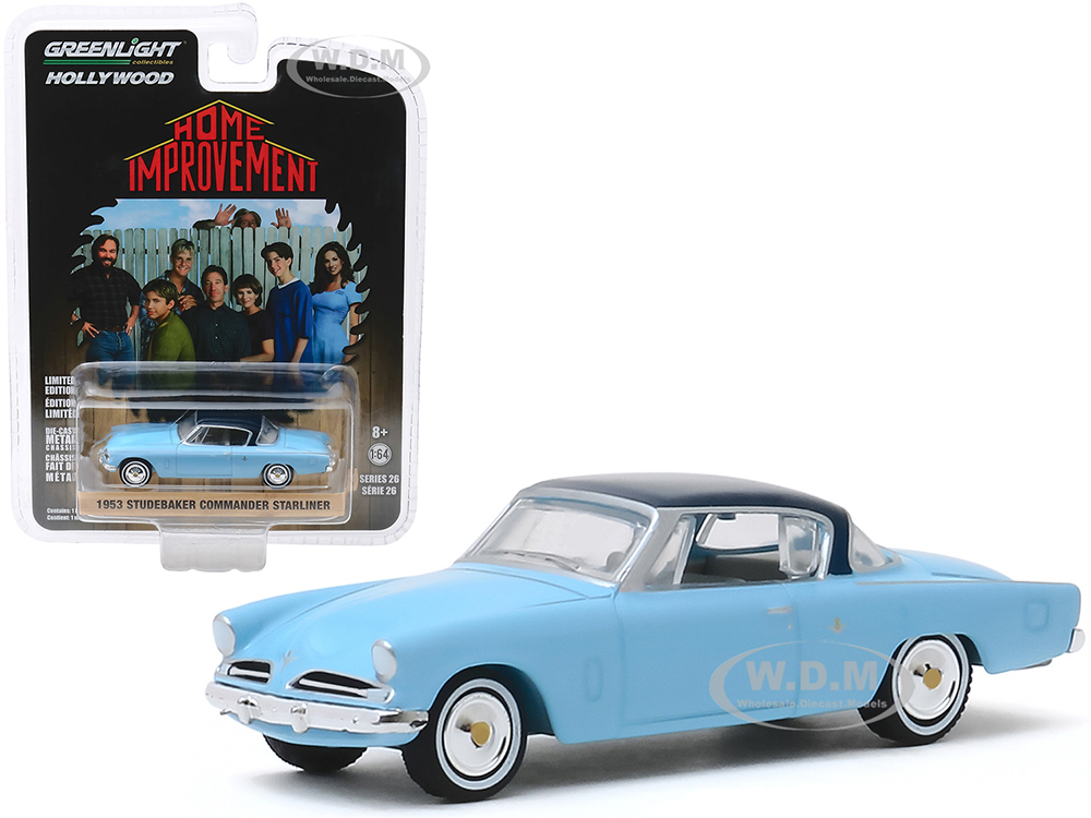 Image of 1953 Studebaker Commander Starliner Light Blue with Dark Blue Top (Wilsons) "Home Improvement" (1991-1999) TV Series "Hollywood Series" Release 26 1/