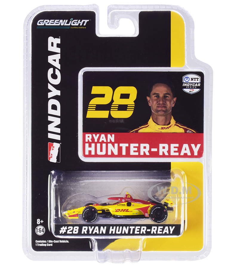 Dallara IndyCar 28 Ryan Hunter-Reay DHL Andretti Autosport NTT IndyCar Series (2020) 1/64 Diecast Model Car By Greenlight