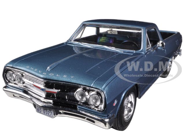 Image of 1965 Chevrolet El Camino Blue 1/25 Diecast Car Model by Maisto