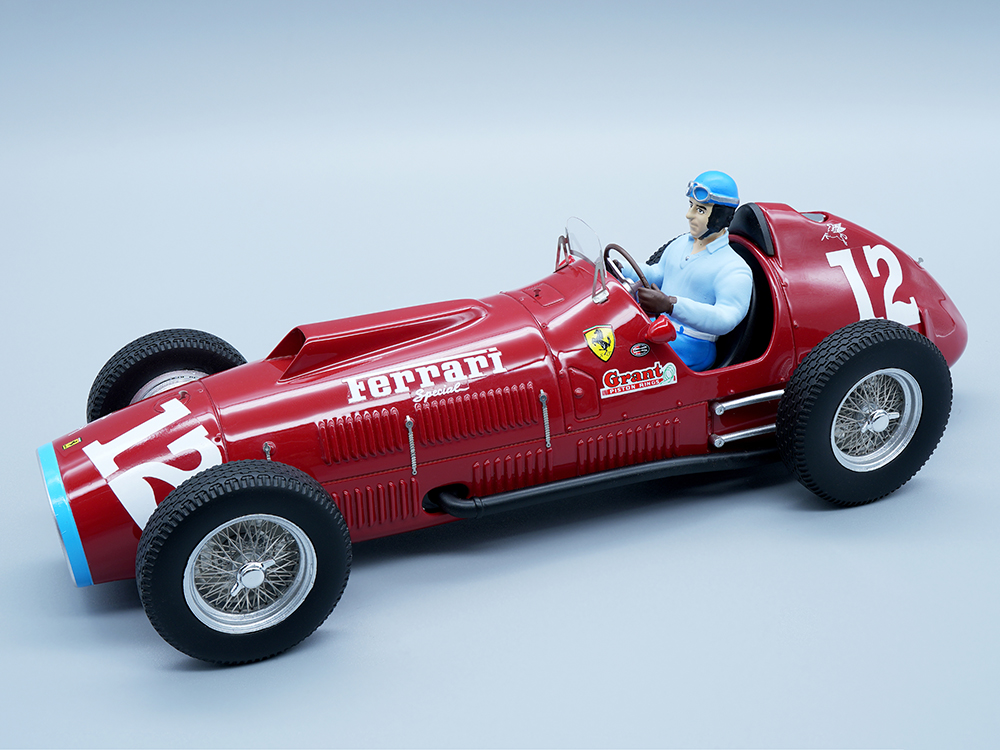 Ferrari 375 F1 #12 Alberto Ascari Indianapolis 500 (1952) with Driver Figure Mythos Series Limited Edition to 100 pieces Worldwide 1/18 Model Car by Tecnomodel