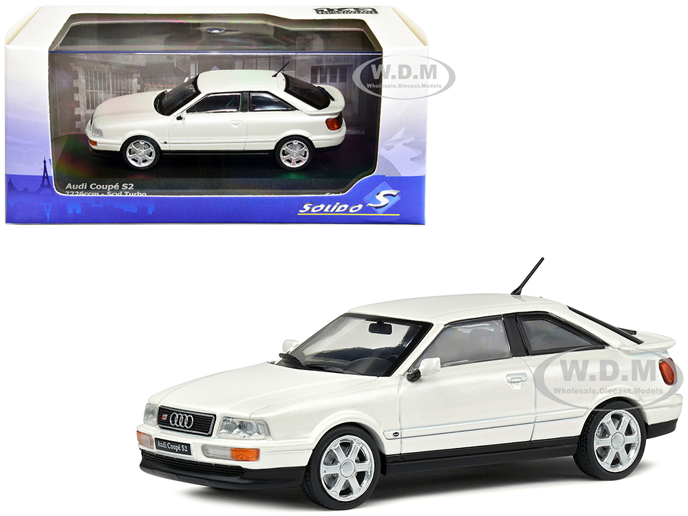 1992 Audi Coupe S2 Pearl White Metallic 1/43 Diecast Model Car By Solido