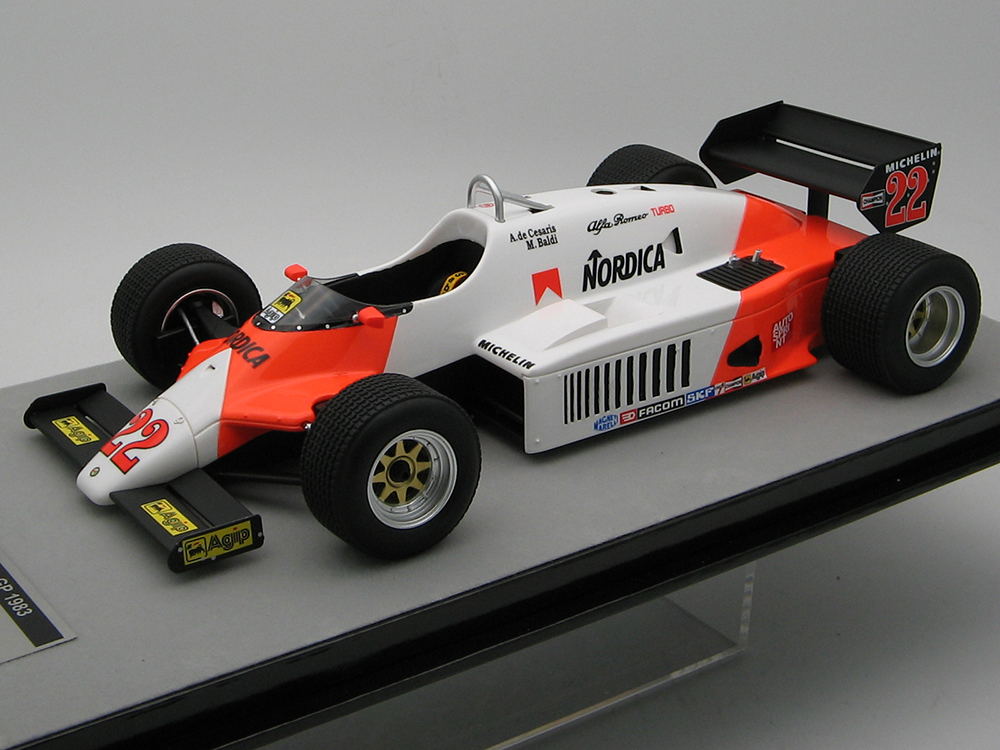 Alfa Romeo 183T 22 Andrea De Cesaris 2nd Place Formula One F1 German GP (1983) "Mythos Series" Limited Edition to 130 pieces Worldwide 1/18 Model Car