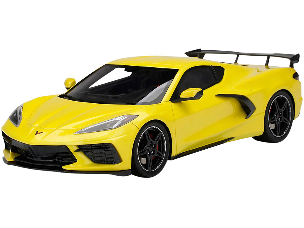 Chevrolet Corvette Stingray Accelerate Yellow Metallic 1/18 Model Car by Top Speed