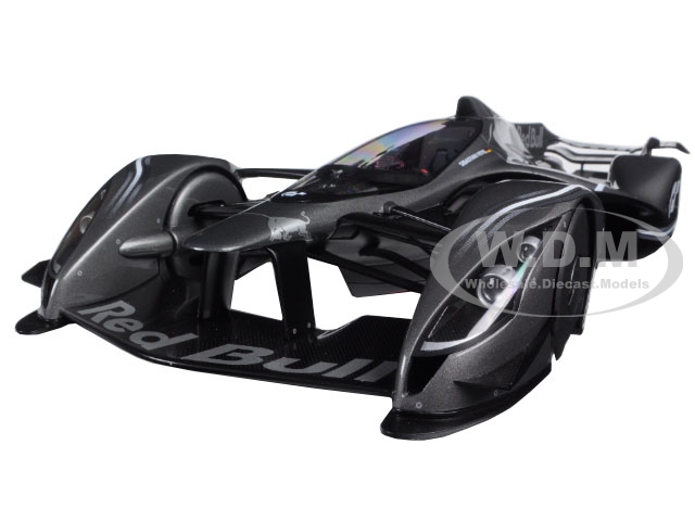 Image of Red Bull X2014 Fan Car Sebastian Vettel Dark Silver Metallic 1/18 Model Car by Autoart