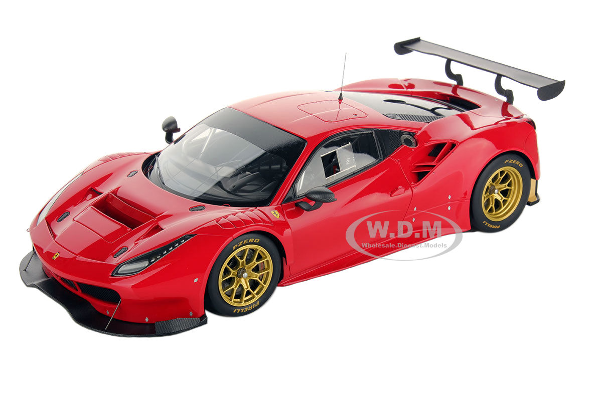 Ferrari 488 GT3 Red 1/18 Model Car by Look Smart