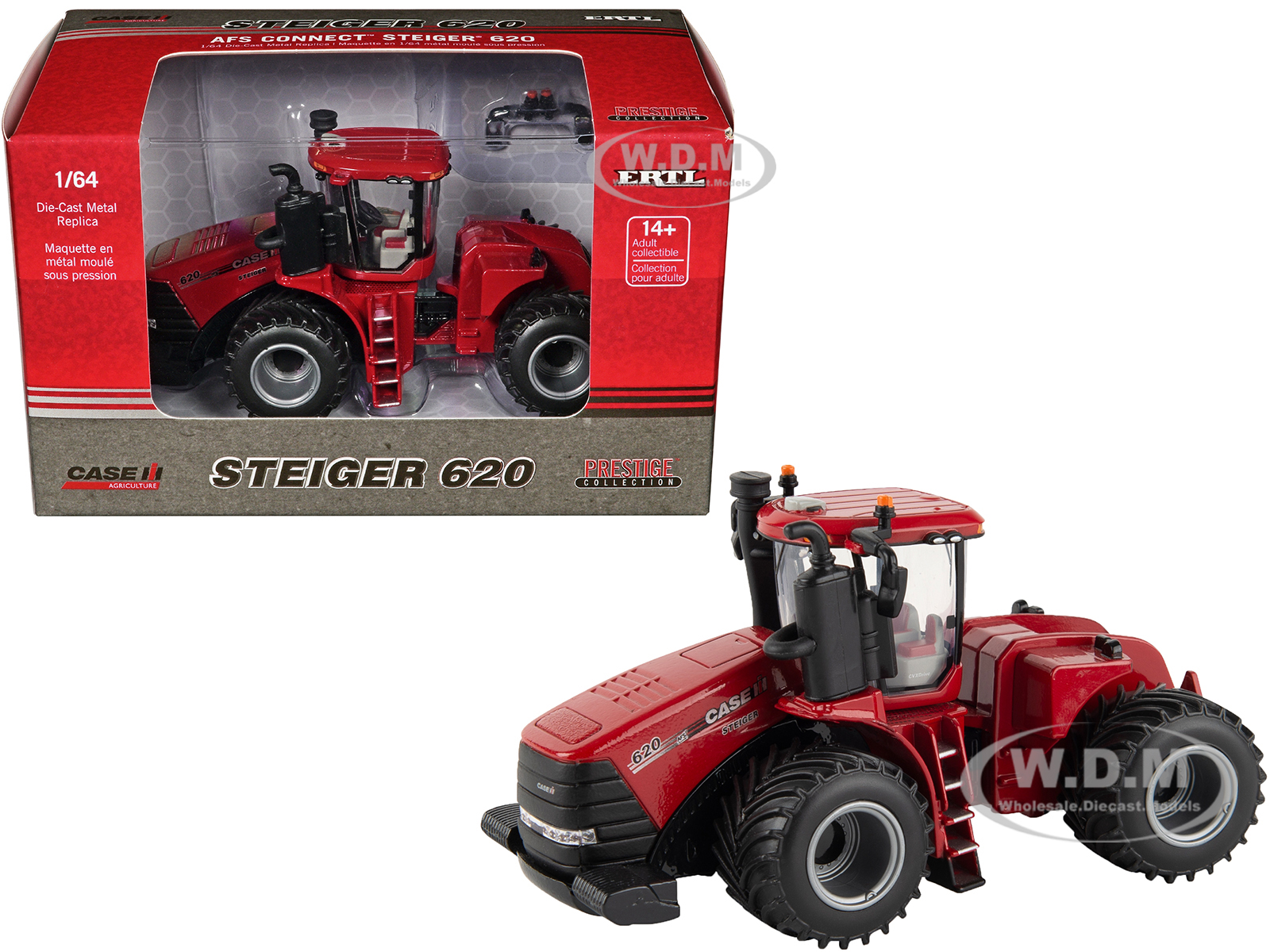 Case IH AFS Connect Steiger 620 Tractor Red Case IH Agriculture Series 1/64 Diecast Model by ERTL TOMY