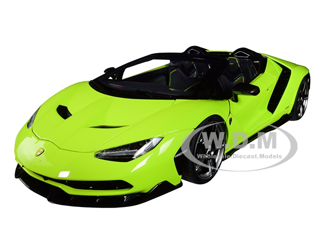 Lamborghini Centenario Roadster Verde Scandal / Solid Light Green 1/18 Model Car By Autoart