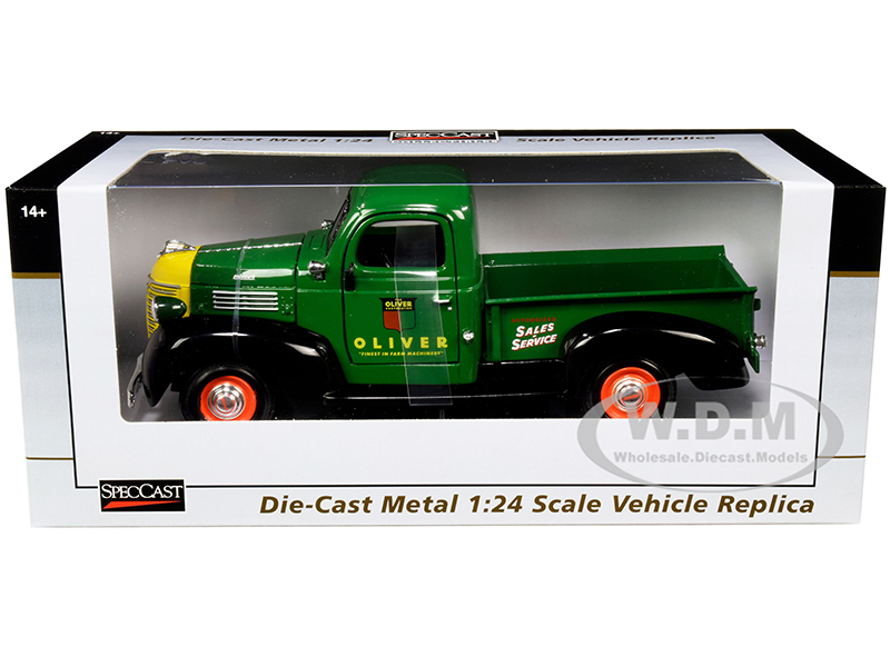 1941 Plymouth Pickup Truck "Oliver" Green 1/24 Diecast Model Car by SpecCast
