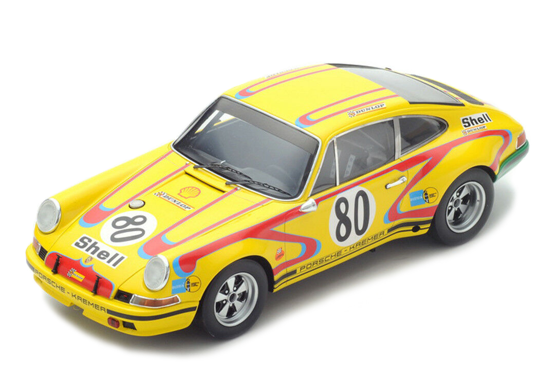Image of Porsche 911 2.5S 80 John Fitzpatrick Erwin Kremer Le Mans (1972) 1/18 Model Car by Spark