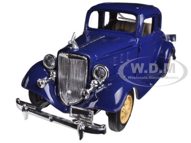 1933 Chevrolet 2 Passenger 5 Window Coupe Blue 1/32 Diecast Model Car By New Ray