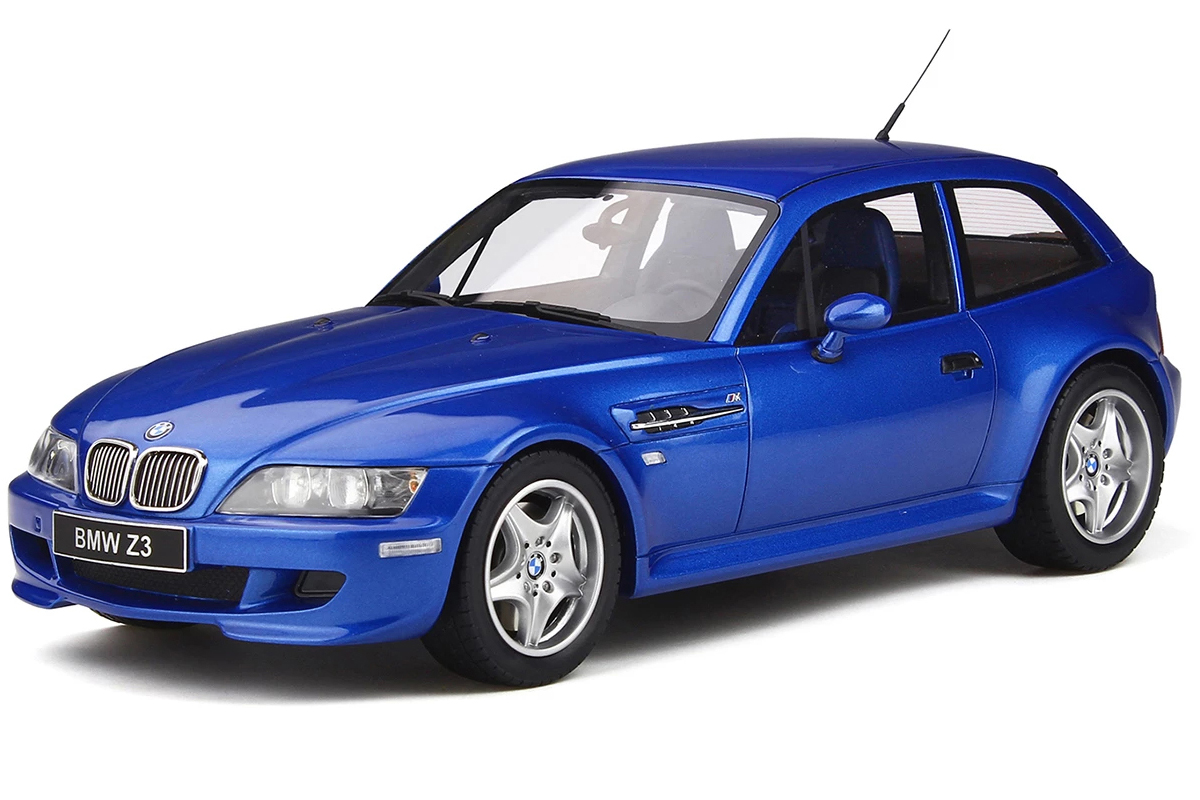 Image of BMW Z3 M Coupe 3.2 Estoril Blue Metallic Limited Edition to 2000 pieces Worldwide 1/18 Model Car by Otto Mobile