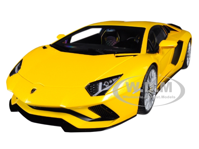 Lamborghini Aventador S New Giallo Orion/ Pearl Yellow 1/18 Model Car by Autoart