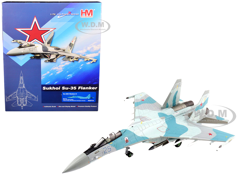Sukhoi Su-35S Flanker E Fighter Aircraft 22nd IAP 303rd DPVO 11th Air Army VKS (Russian Aerospace Forces) Air Power Series 1/72 Diecast Model by Hobby Master