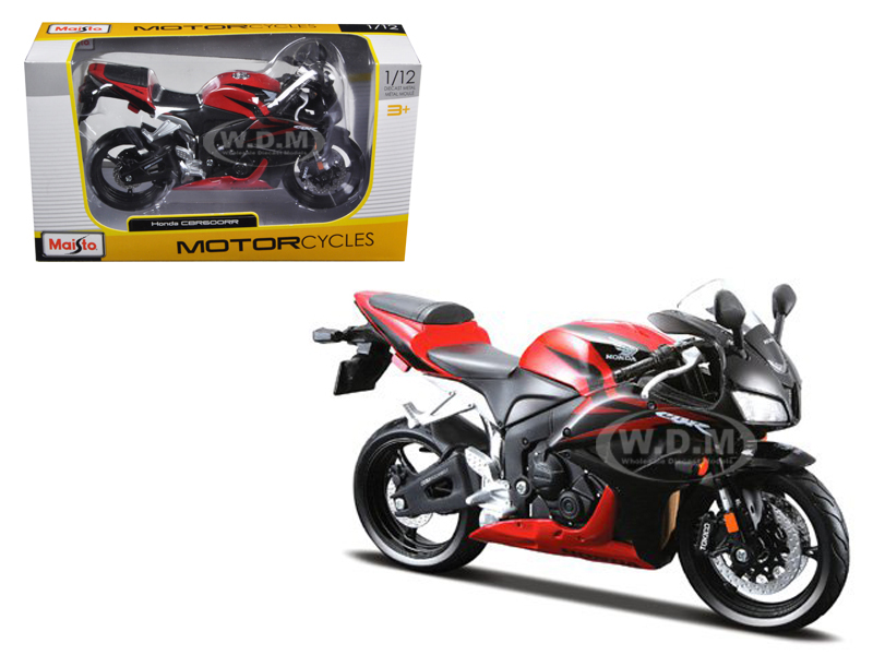 Honda CBR 600RR Red and Black 1/12 Diecast Motorcycle Model by Maisto