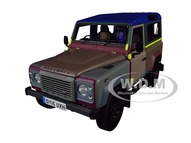 Land Rover Defender 90 Paul Smith Edition 2015 Multicolor 1/18 Diecast Model Car By Almost Real