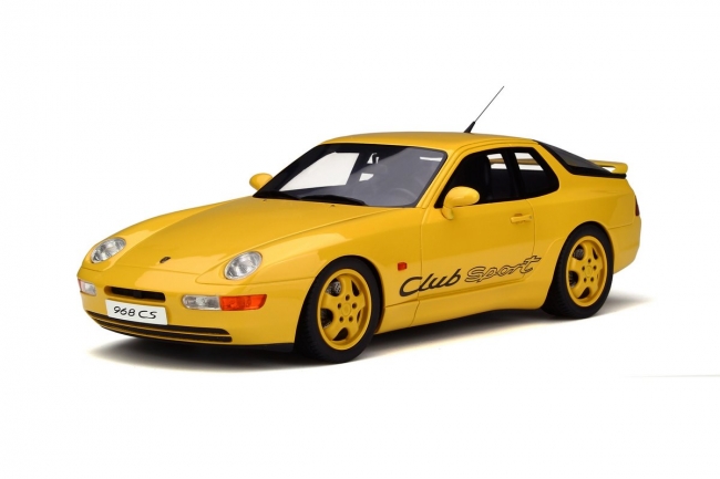 Porsche 968 Club Sport Yellow Limited Edition To 1250pcs 1/18 Model Car By Gt Spirit
