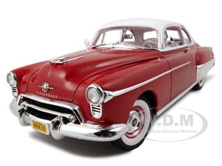 1950 Oldsmobile Rocket 88 Red Diecast Car Model 1/18 Die Cast Car 1 of 750 Produced by ERTL Authentics