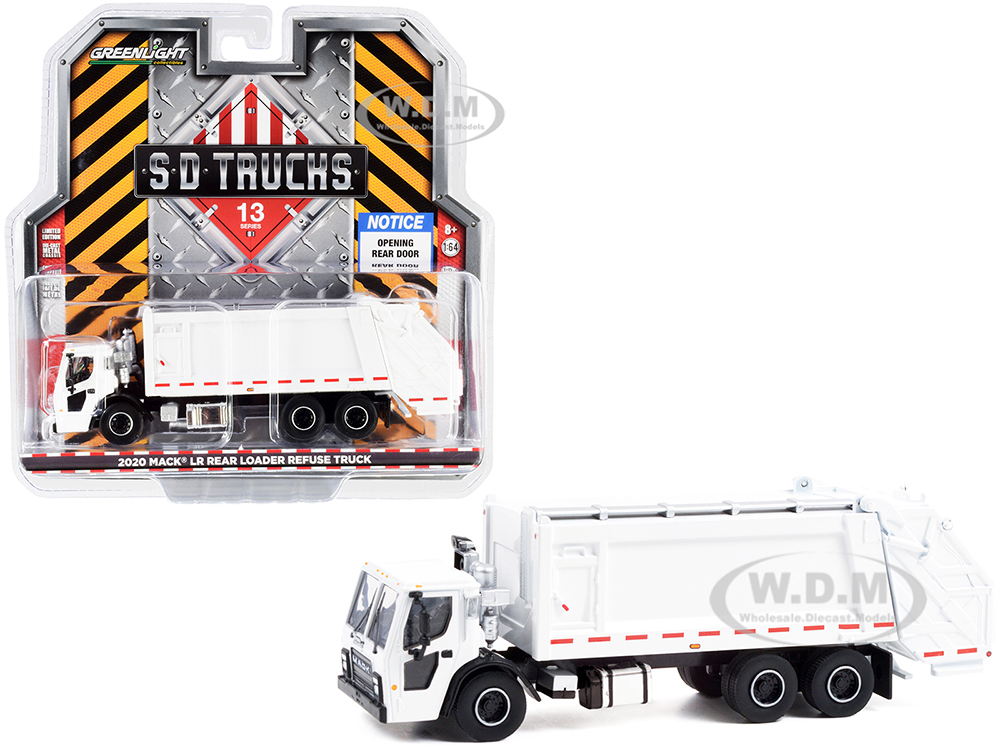 2020 Mack LR Rear Loader Refuse Garbage Truck White 