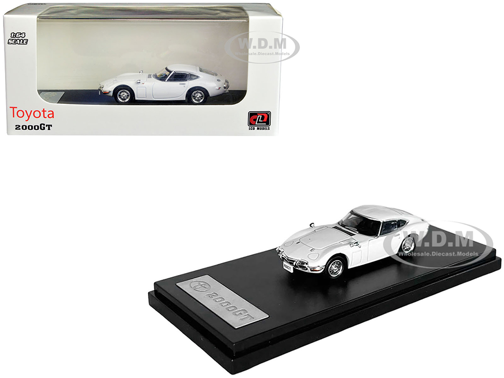 Toyota 2000GT White 1/64 Diecast Model Car By LCD Models