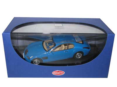 Image of Bugatti EB 118 Paris 1998 French Racing Blue 1/43 Diecast Model Car by Autoart