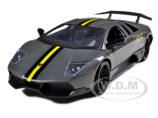 Lamborghini Murcielago LP 670 4 SV Grey Diecast Model Car 1/24 by Motormax