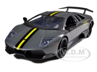 Lamborghini Murcielago Lp 670 4 Sv Grey Diecast Model Car 1/24 By Motormax