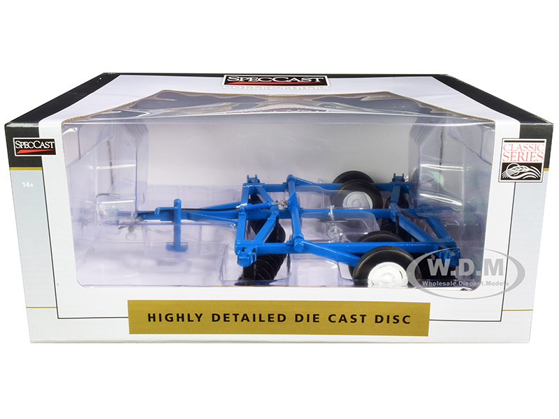 10 Foot Disc Harrow Blue "Classic Series" 1/16 Diecast Model by SpecCast