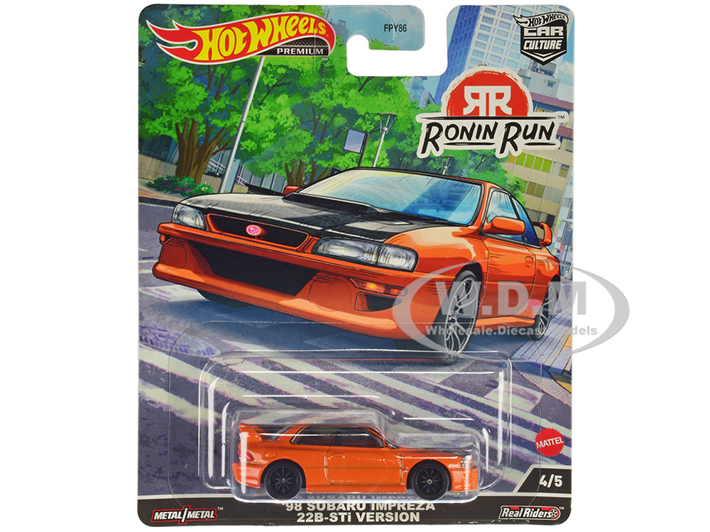 1998 Subaru Impreza 22B-STi Version Orange Metallic with Carbon Hood 