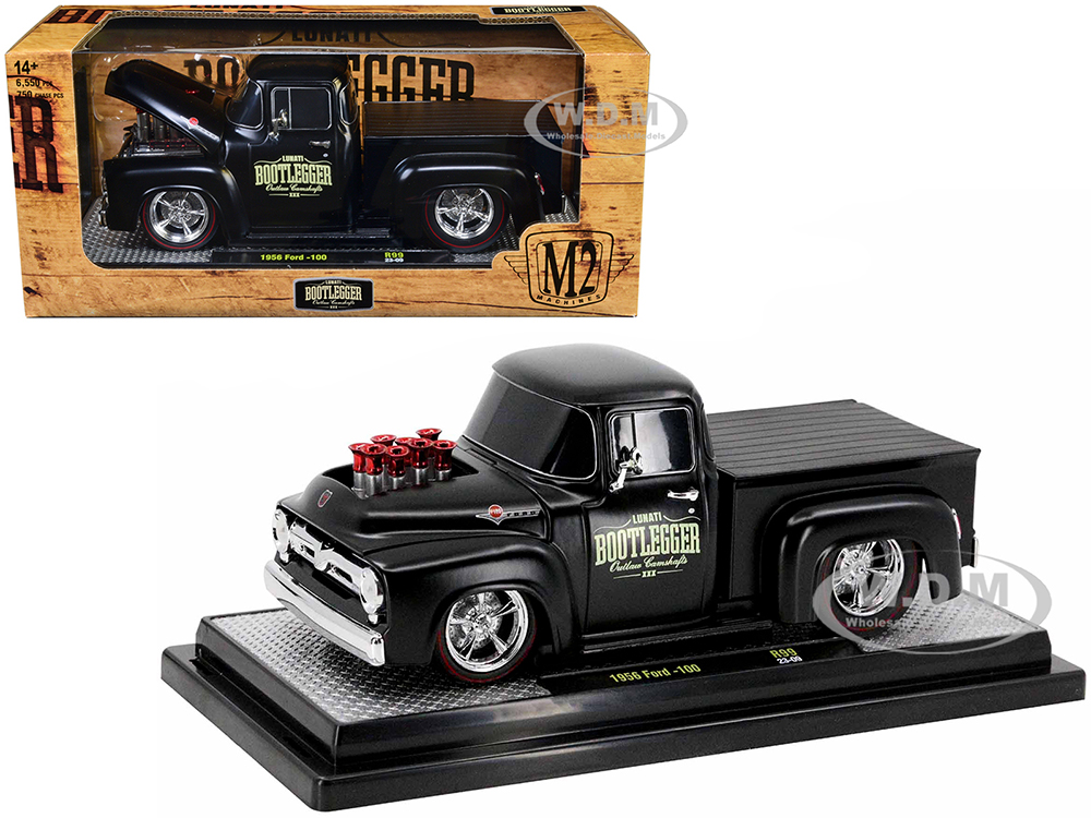 1956 Ford F-100 Pickup Truck Matt Black 