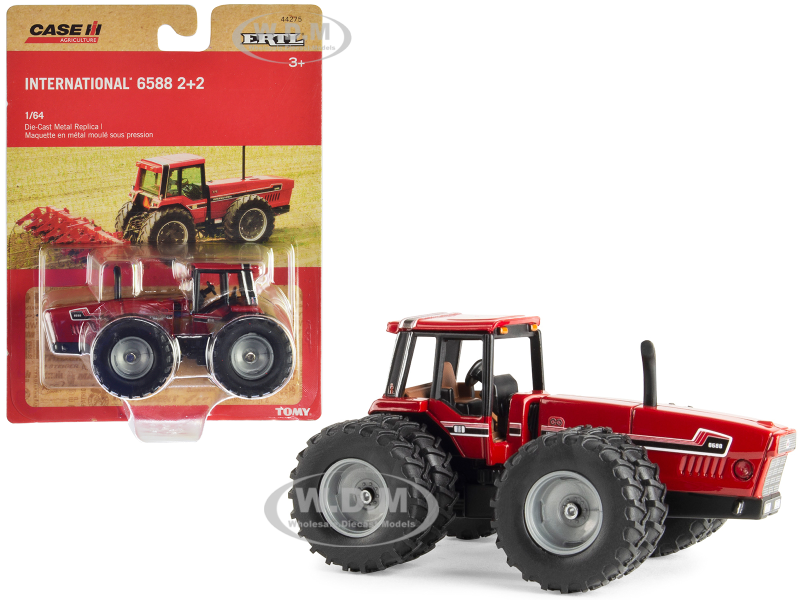 International Harvester 6588 22 Tractor Red Case IH Agriculture Series 1/64 Diecast Model By ERTL TOMY