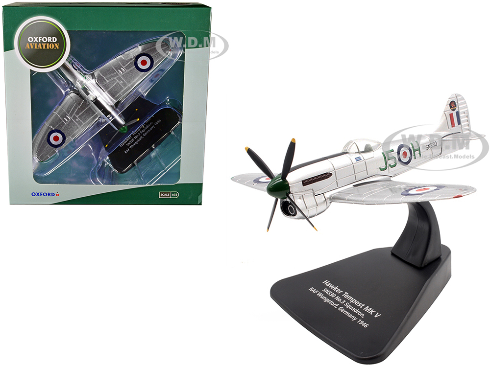 Hawker Tempest MK V Fighter Plane SN330 No.3 Squadron RAF Wunstorf Germany (1946) "Oxford Aviation" Series 1/72 Diecast Model Airplane by Oxford Diec
