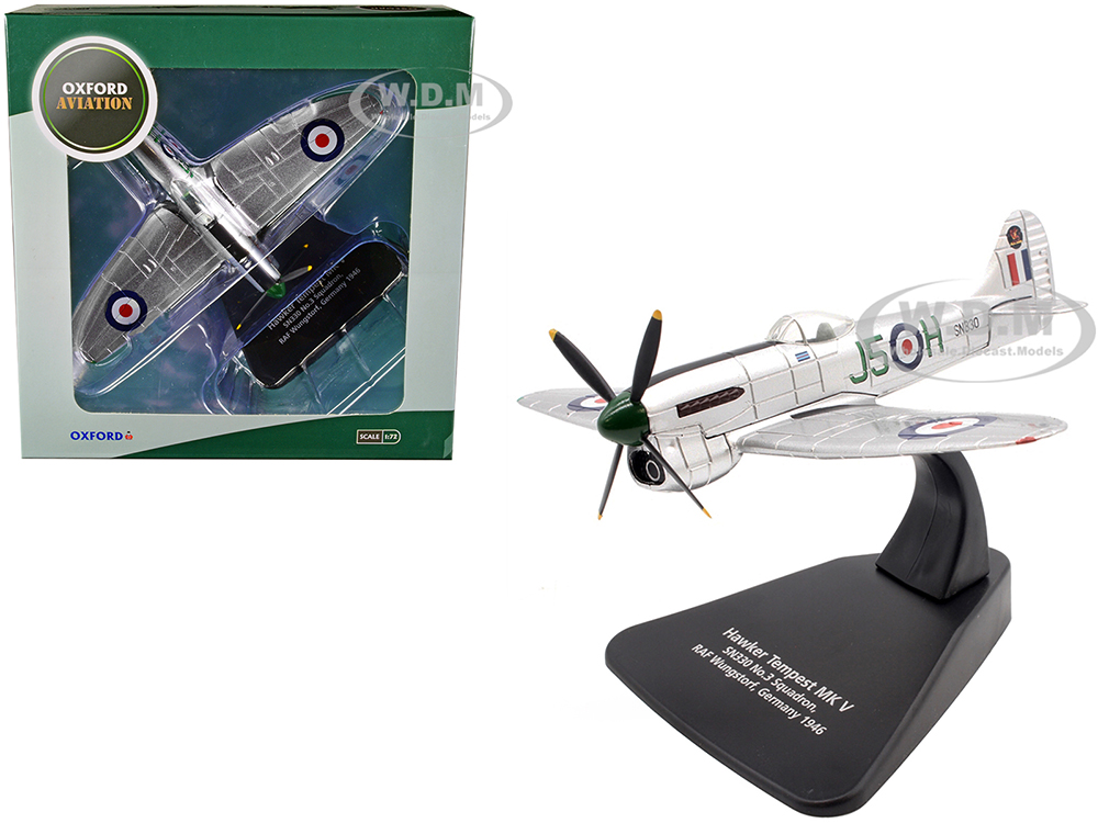 Hawker Tempest MK V Fighter Plane SN330 No.3 Squadron RAF Wunstorf Germany (1946) Oxford Aviation Series 1/72 Diecast Model Airplane by Oxford Diecast