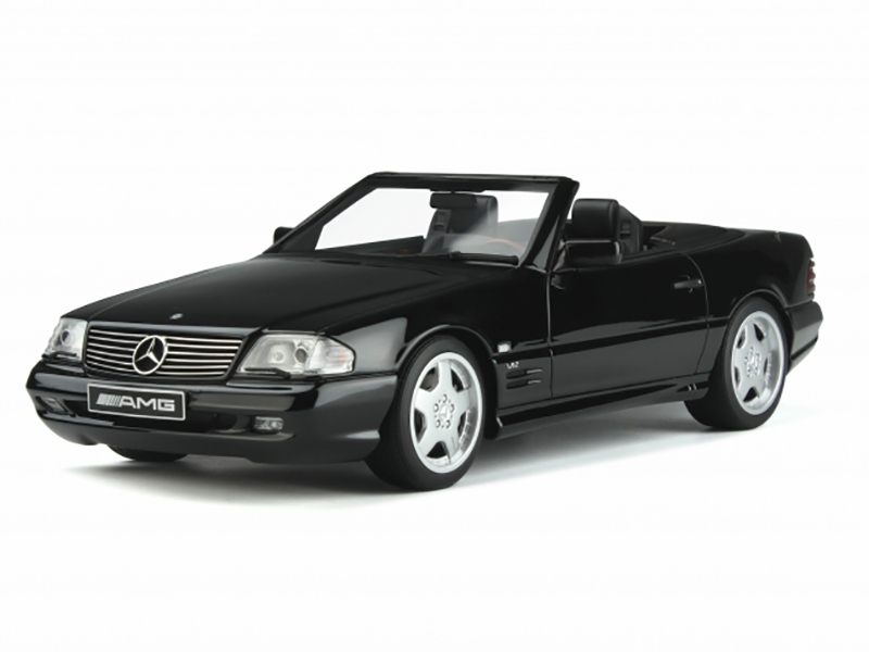 1991 Mercedes-Benz AMG SL73 R129 Convertible Black Limited Edition to 2000 pieces Worldwide 1/18 Model Car by Otto Mobile