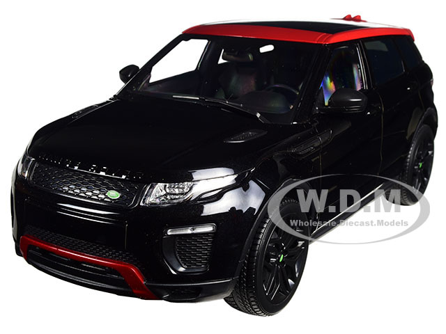 Image of Range Rover Evoque Ember Limited Edition Santorini Black 1/18 Diecast Model Car by Kyosho