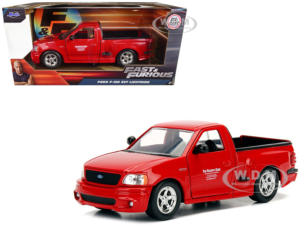 Brians Ford F-150 SVT Lightning Pickup Truck Red Fast & Furious Movie 1/24 Diecast Model Car by Jada