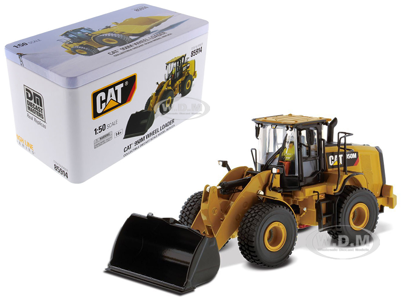 Cat Caterpillar 950m Wheel Loader With Operator "high Line Series" 1/50 Diecast Model By Diecast Masters