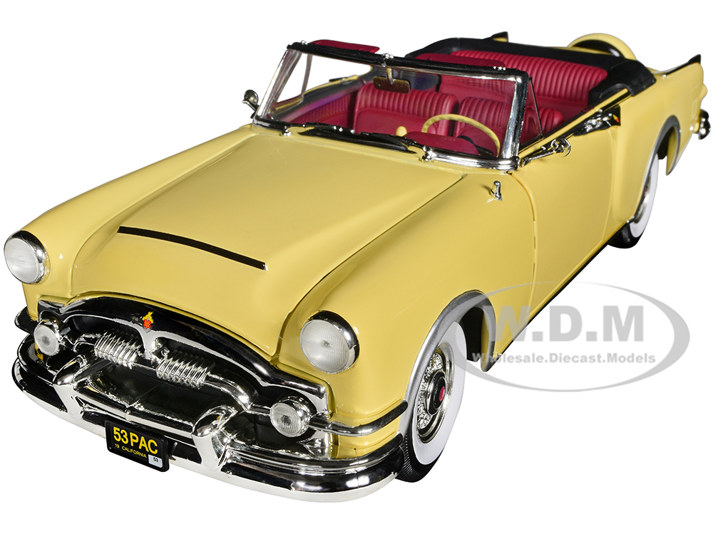 1953 Packard Caribbean Yellow 1/18 Diecast Model Car by Road Signature